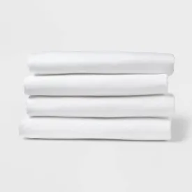 New - Queen 4pk Fitted Sheet White - Room Essentials