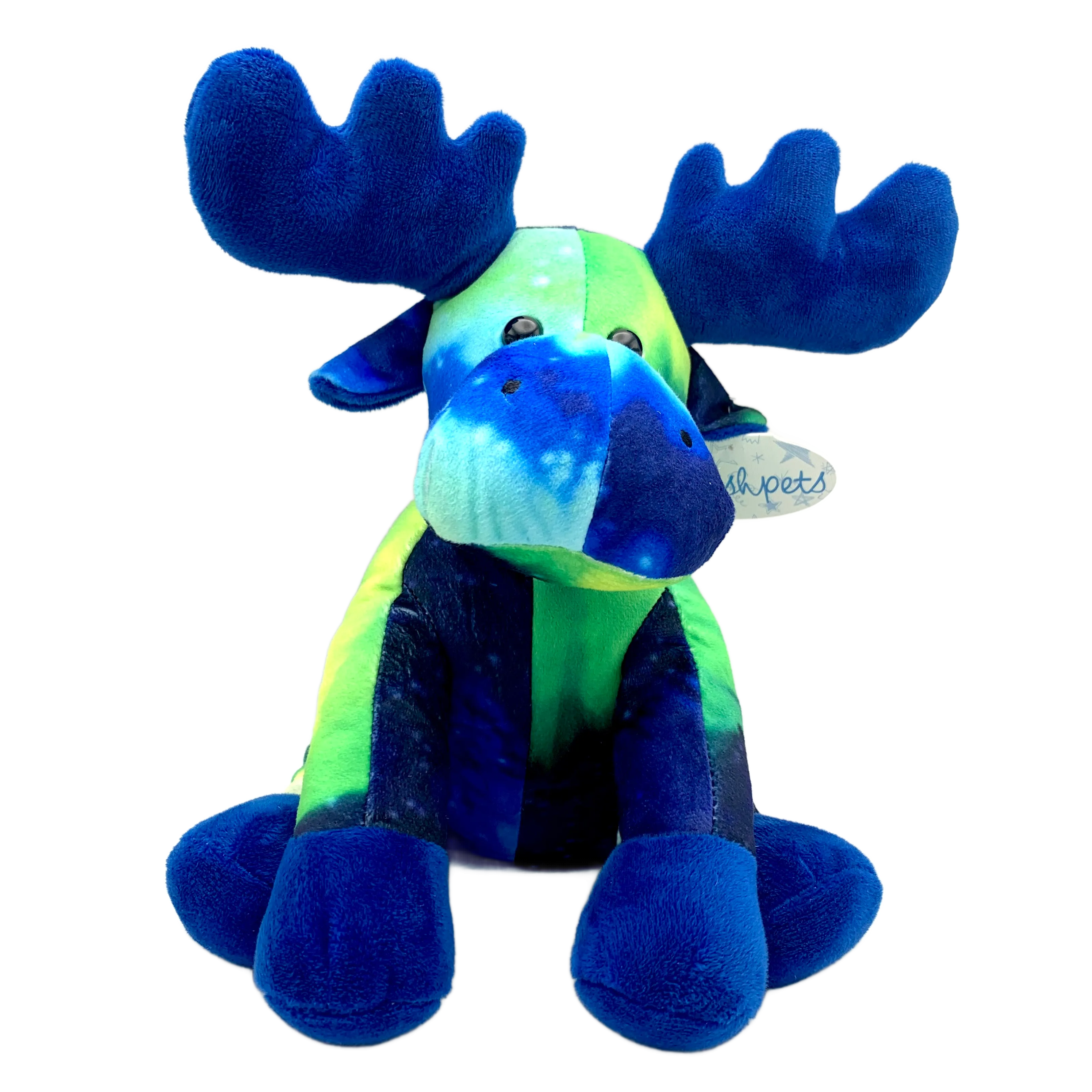 Northern Lights Moose Alaska Plush 9"