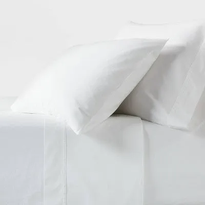 Open Box - 250 Thread Count Organic Percale Sheet Set - Threshold