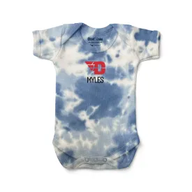 Personalized Dayton Flyers Tie Dye Bodysuit