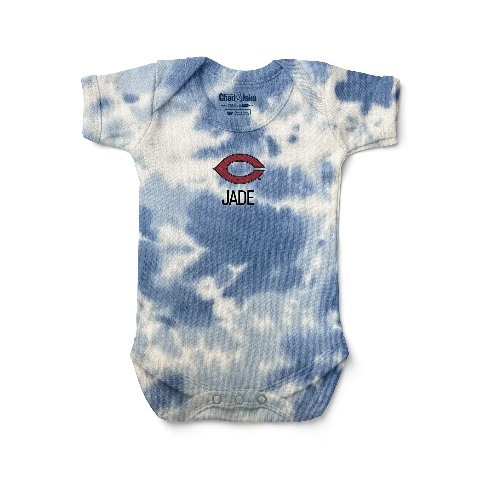 Personalized UChicago Maroons Tie Dye Bodysuit