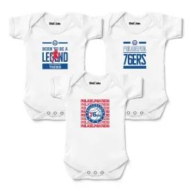 Philadelphia 76ers 3-Pack Bodysuits