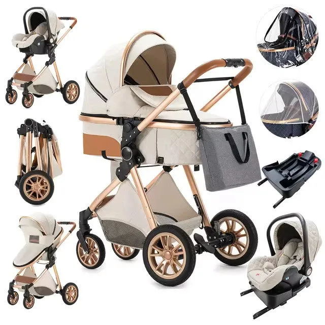 Premium 3-in-1 Baby Stroller