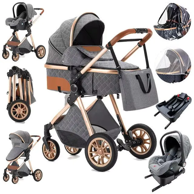 Premium 3-in-1 Baby Stroller