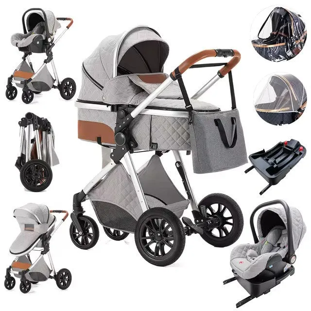 Premium 3-in-1 Baby Stroller