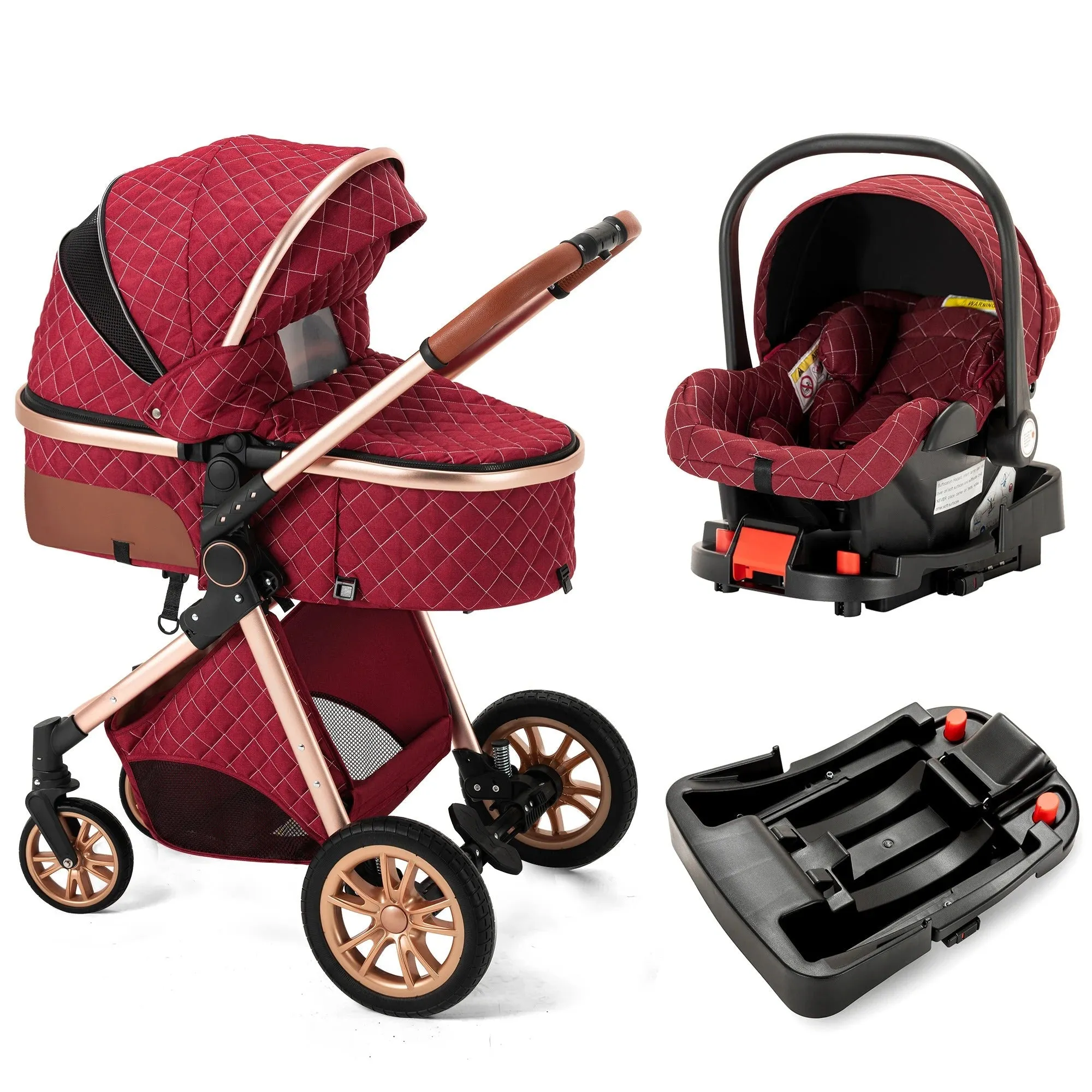 Premium 3-in-1 Baby Stroller