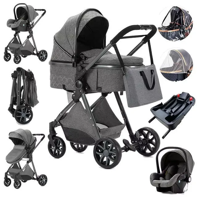 Premium 3-in-1 Baby Stroller