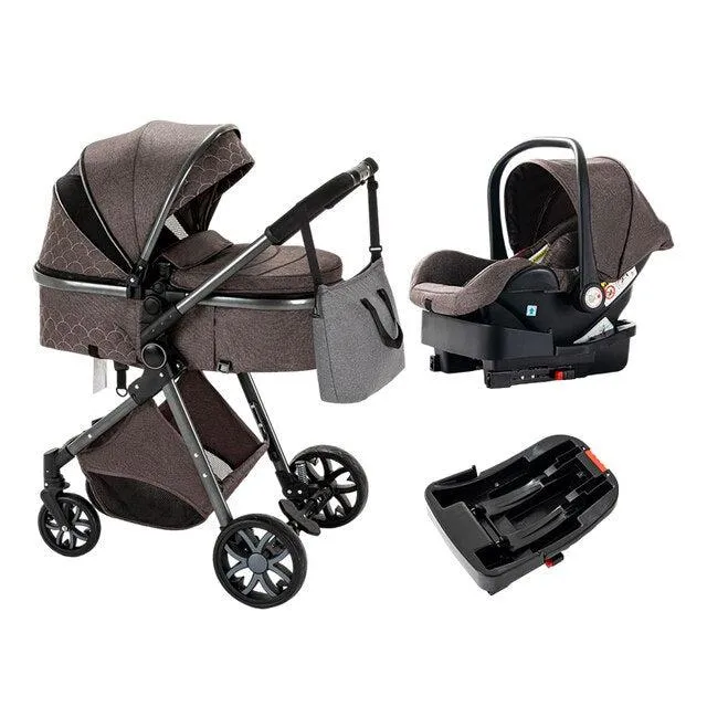 Premium 3-in-1 Baby Stroller