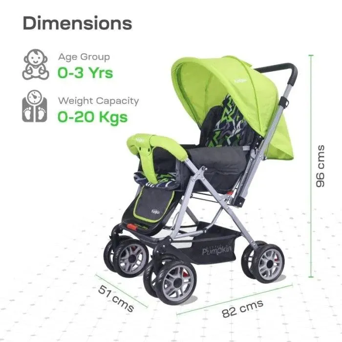 R for Rabbit Kiddie Kingdom Stroller- Green Black