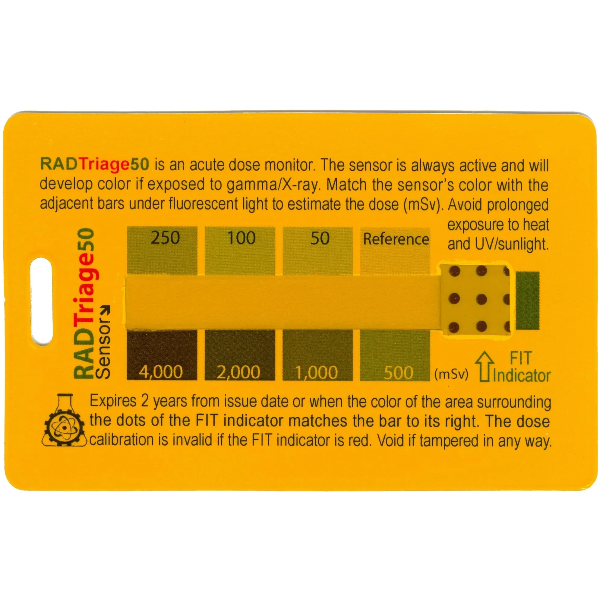 RADTriage50 Personal Dosimeter & Manual