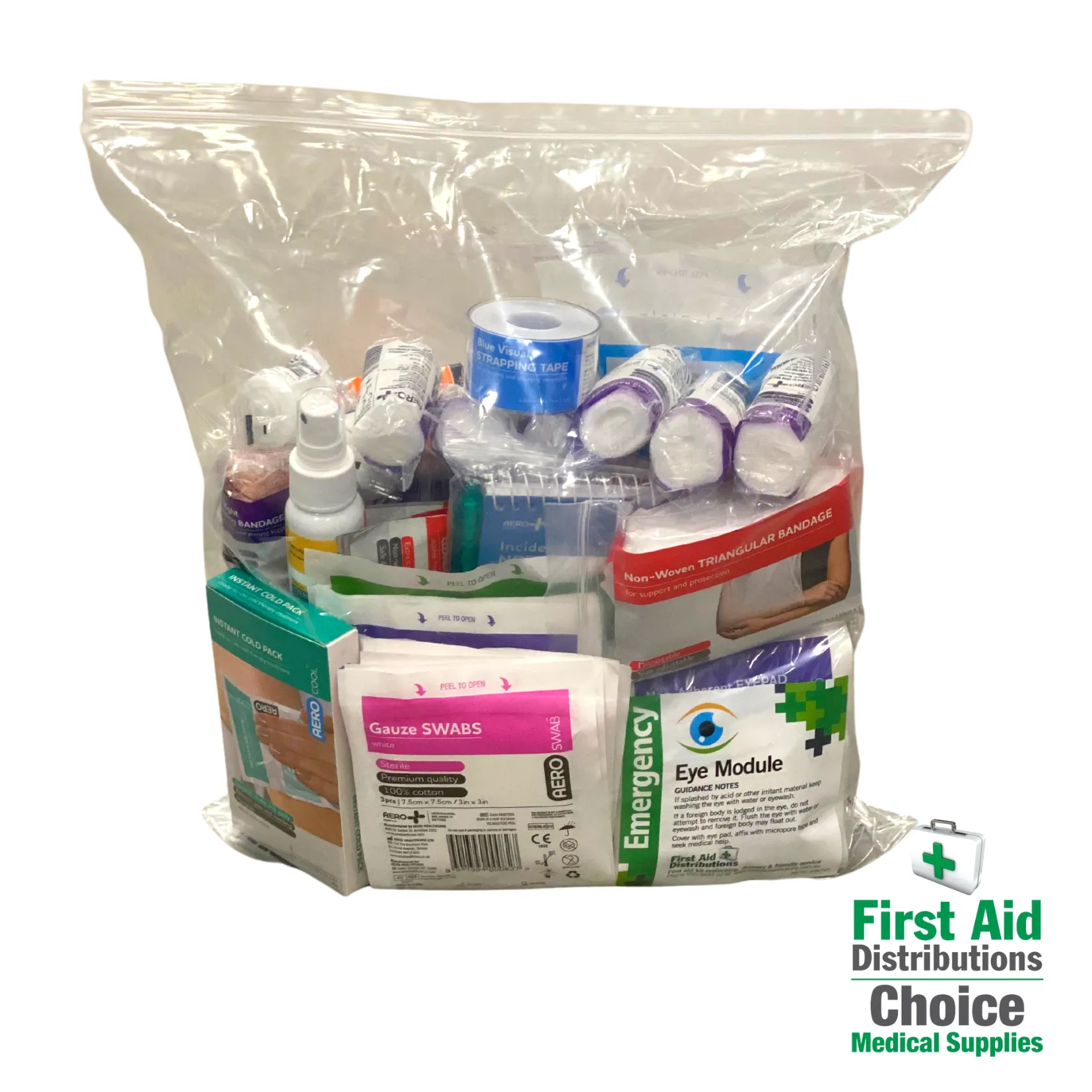 REFILL First Aid Kit Pack - Model 1 BLUE