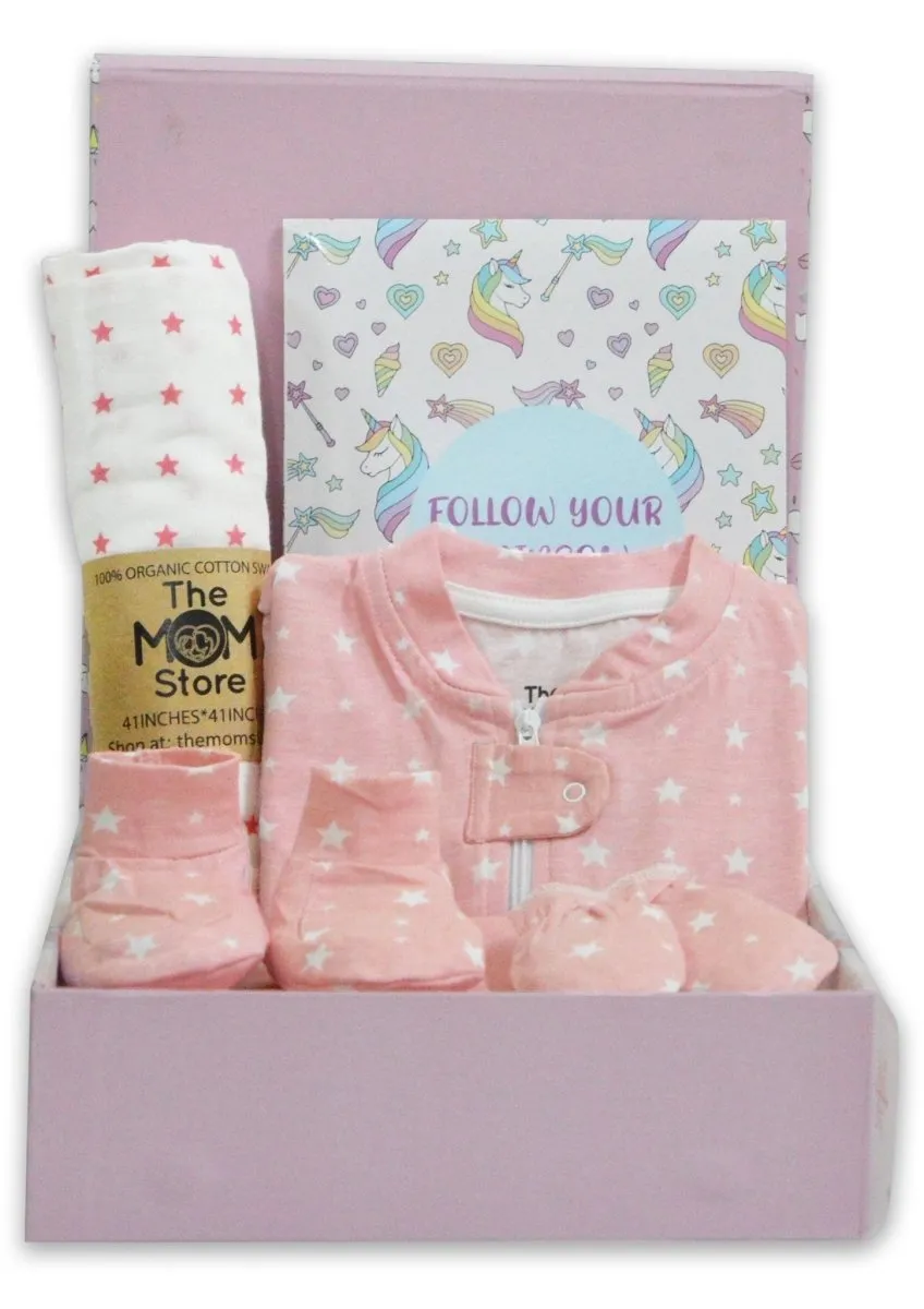 Ride A Unicorn New Born Gift  Box- Glitter