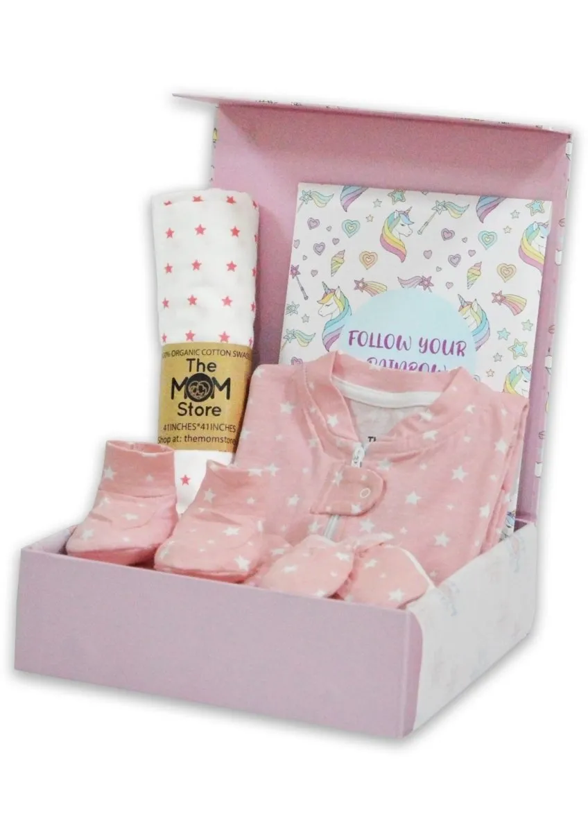 Ride A Unicorn New Born Gift  Box- Glitter