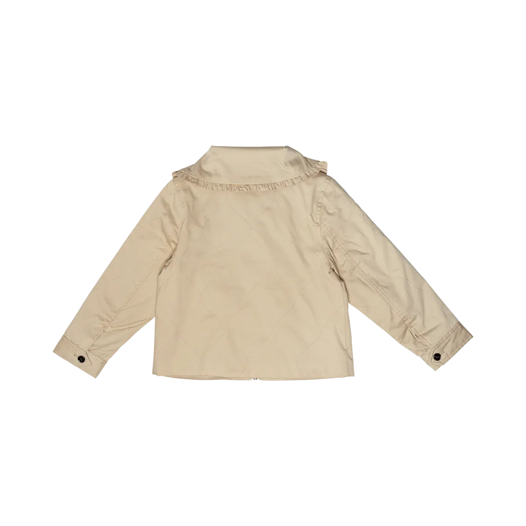 ROSE GIRLS JACKET-Dark Sand