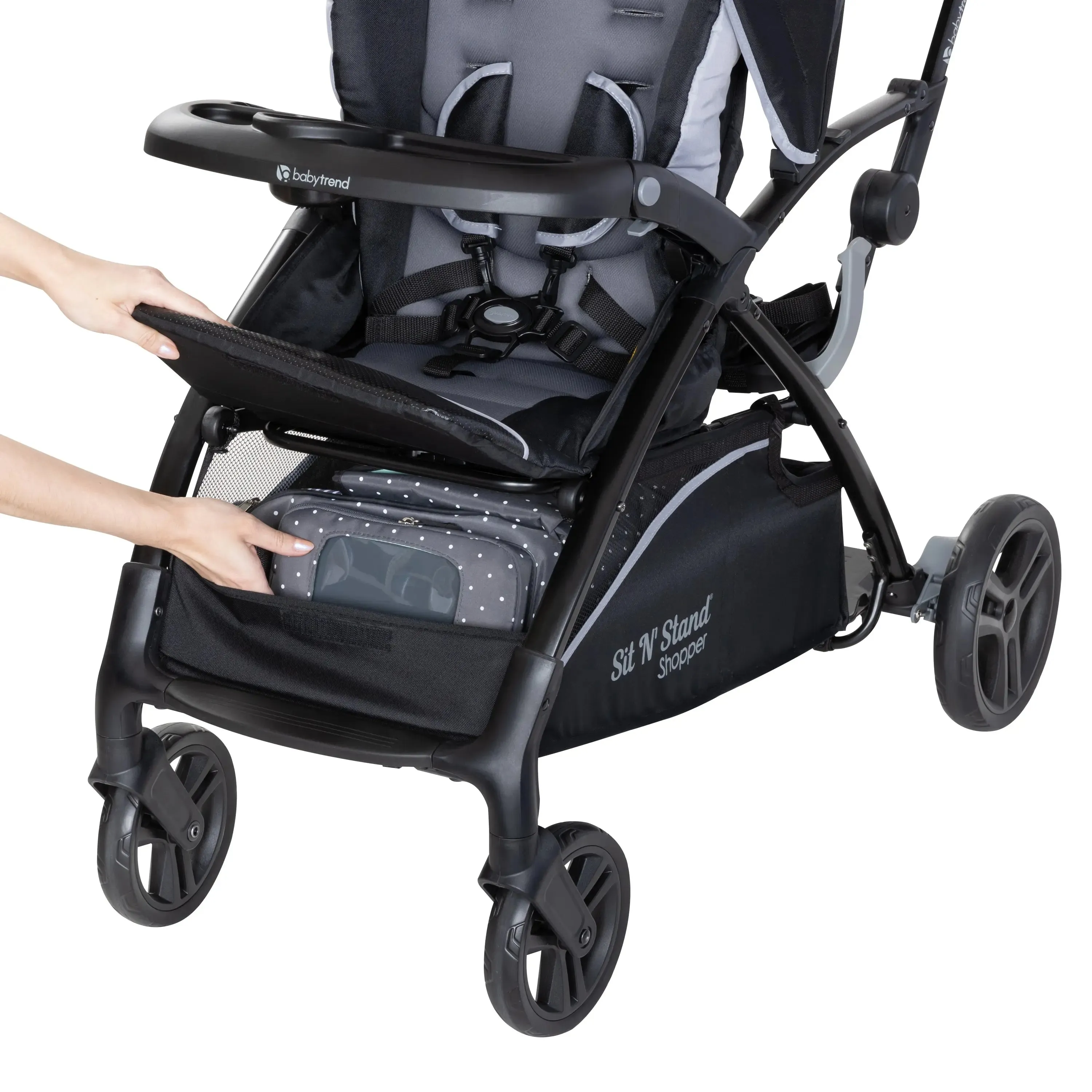 Sit N Stand® 5-in-1 Shopper Stroller - Stormy (VM Innovations Exclusive)