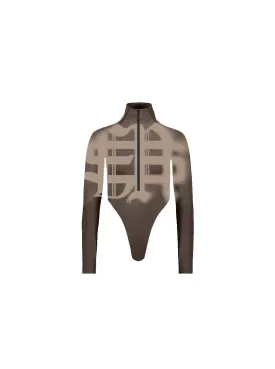 Sole et. Al Metro Identity Zip Bodysuit : Brown