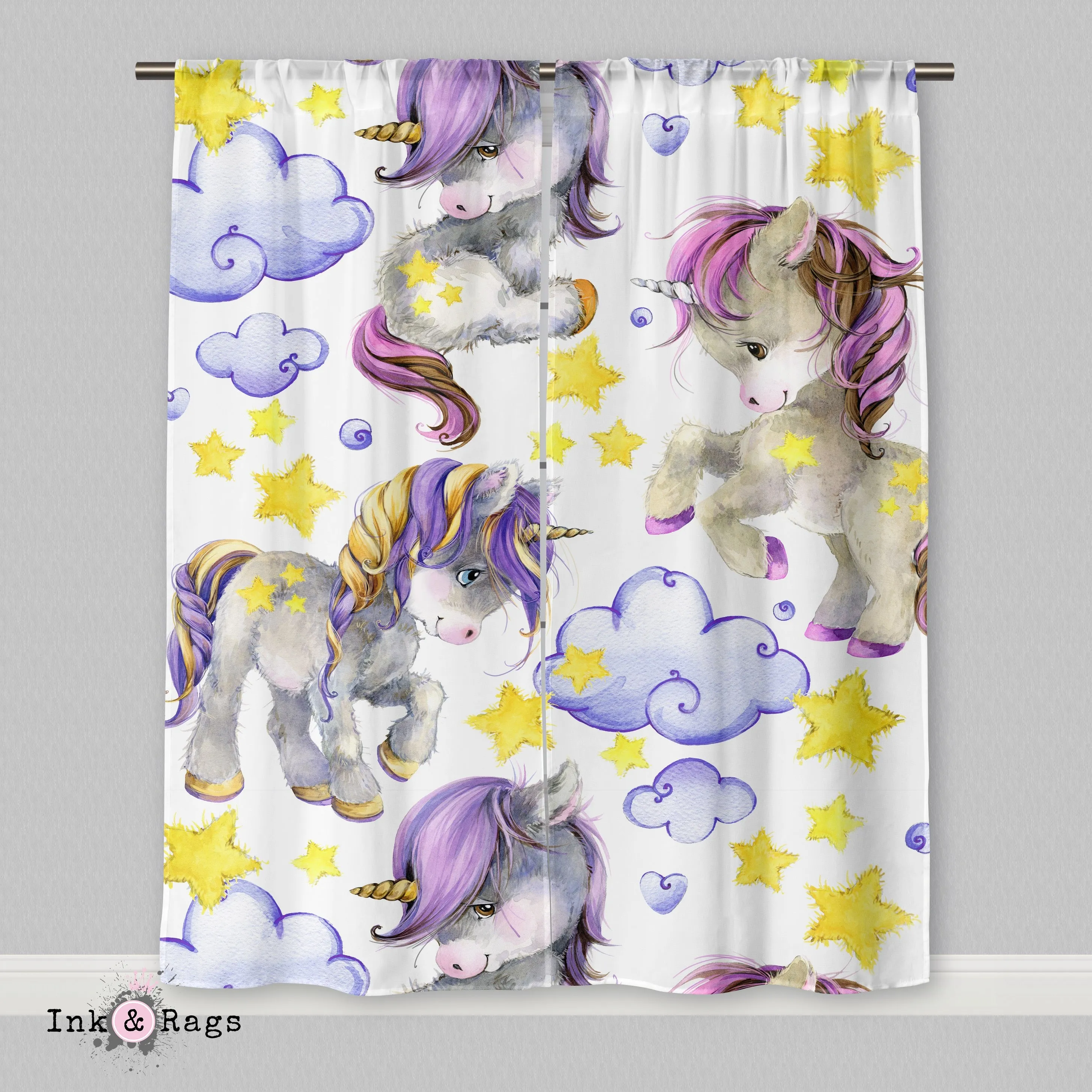 Starlight Unicorn Babies Light Curtains