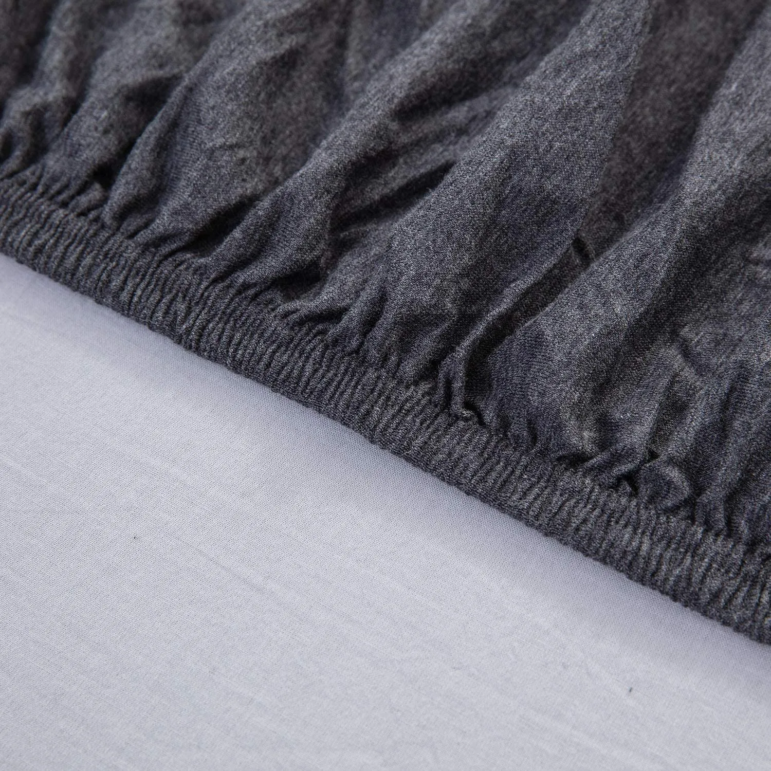 The Loft Dark Gray Fitted Sheet Set