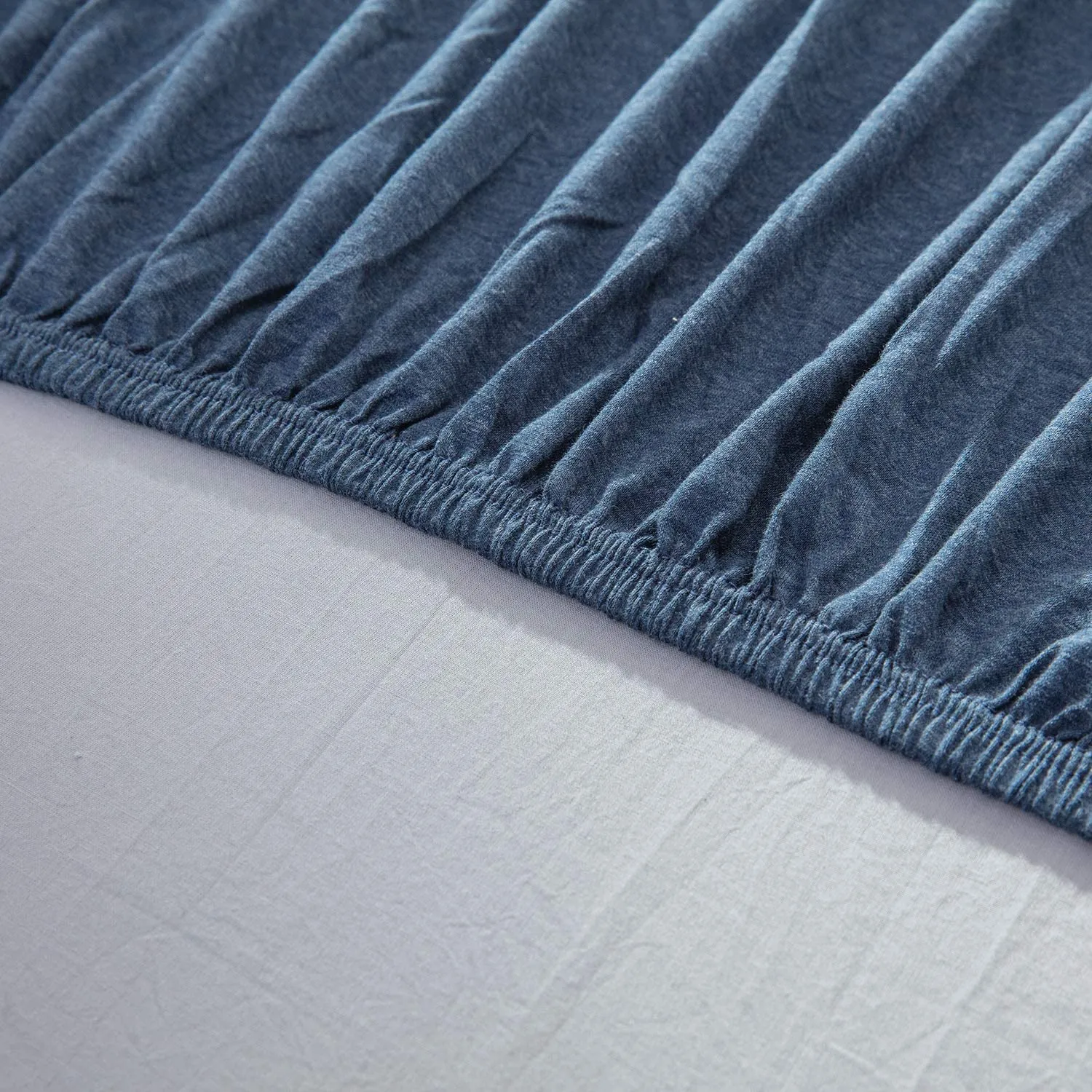 The Loft Navy Fitted Sheet Set