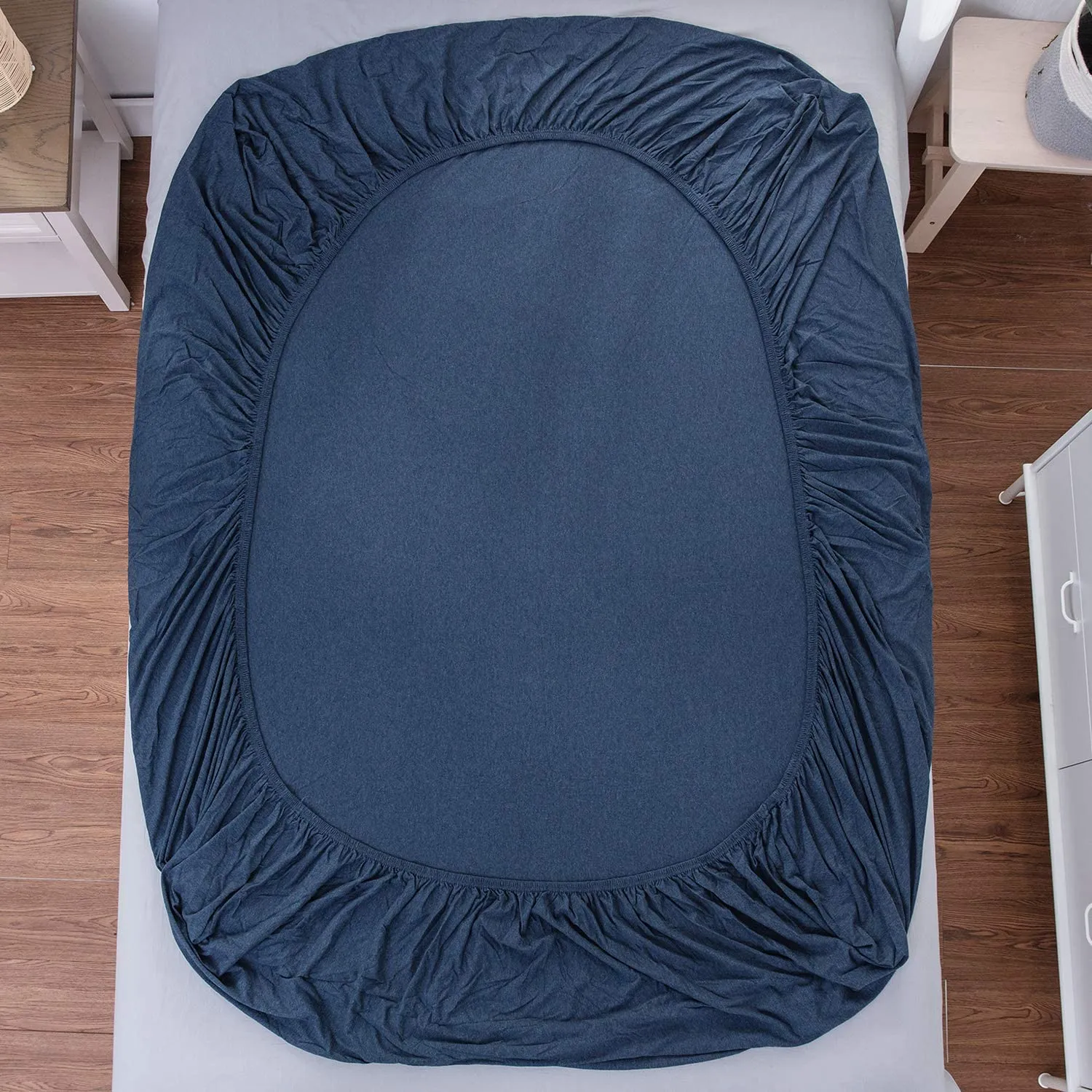 The Loft Navy Fitted Sheet Set