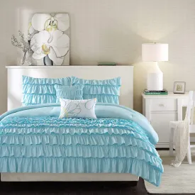 The Waterfall Blue Bed Set