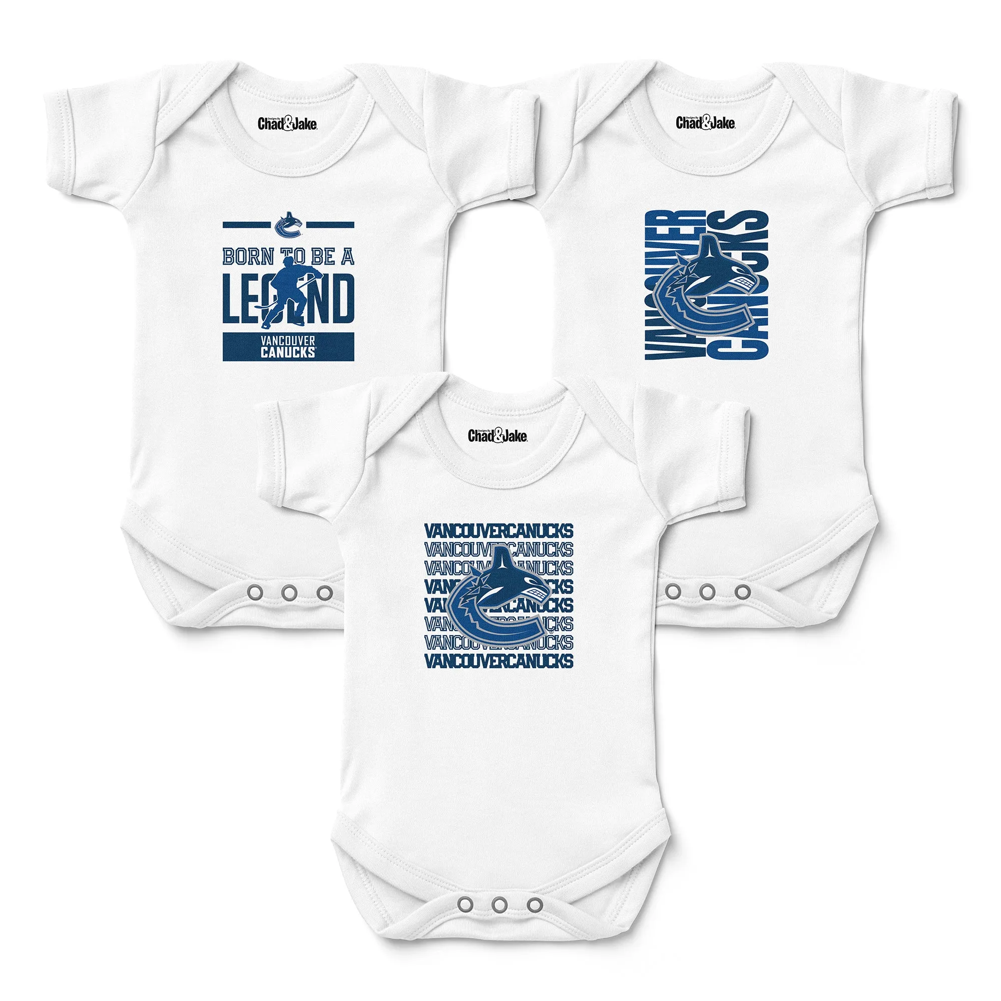 Vancouver Canucks 3-Pack Bodysuits