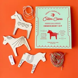 Wooden Dala Horse Embroidery Kit